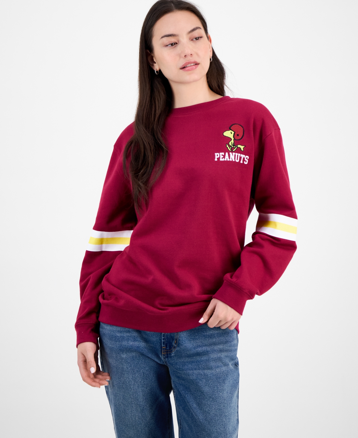 Snoopy Juniors' Peanuts Game Day Sweatshirt In Multi