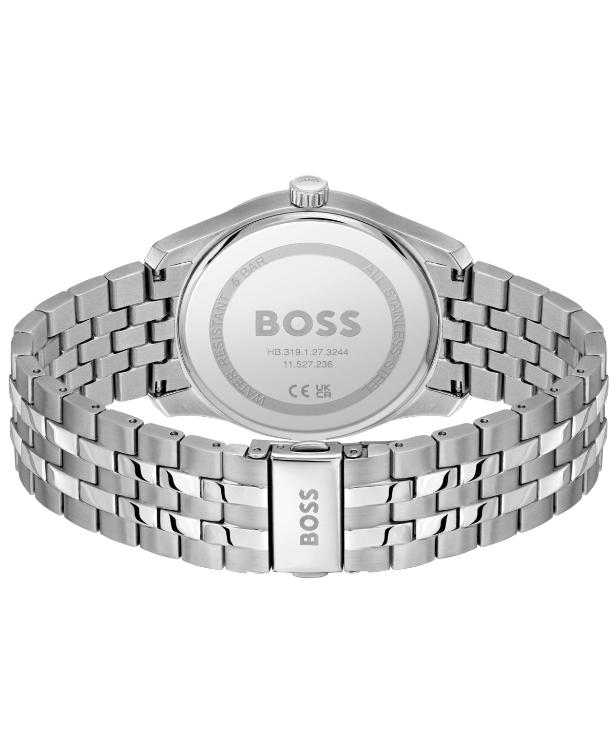 Hugo Boss Men's Principle Master Quartz Multifunction Stainless Steel Watch, 41mm In Silver