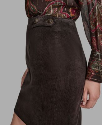 Women's Corduroy Mini Skirt