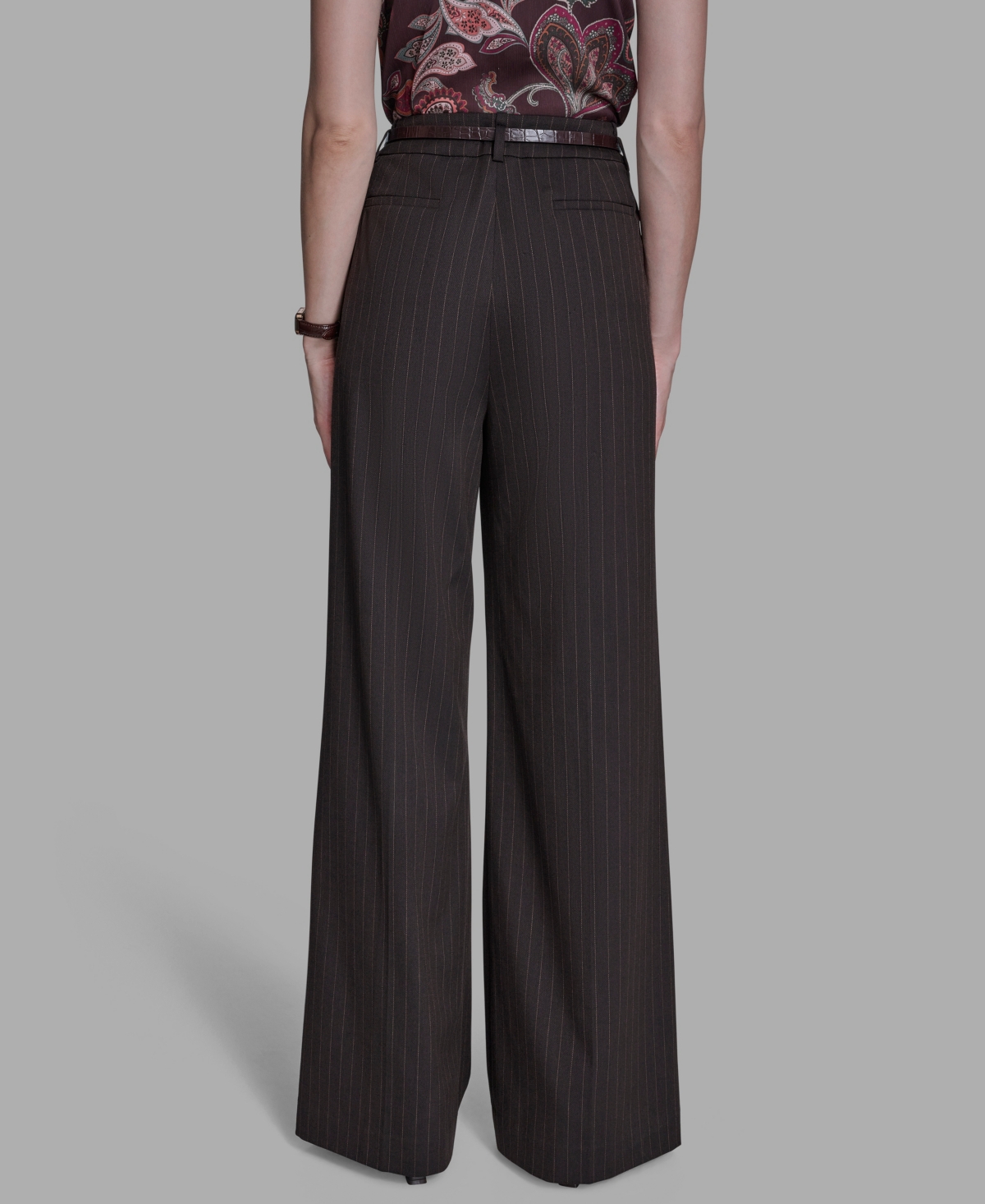 Bcbg Women's Pleated Wide Leg Pants In Black