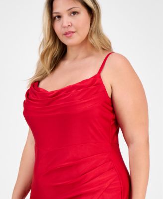 Trendy Plus Size Power Stretch Pleated Gown