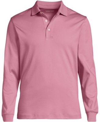 Men's Long Sleeve Cotton Supima Polo Shirt