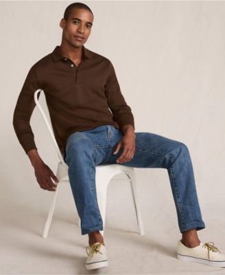 Men's Long Sleeve Cotton Supima Polo Shirt