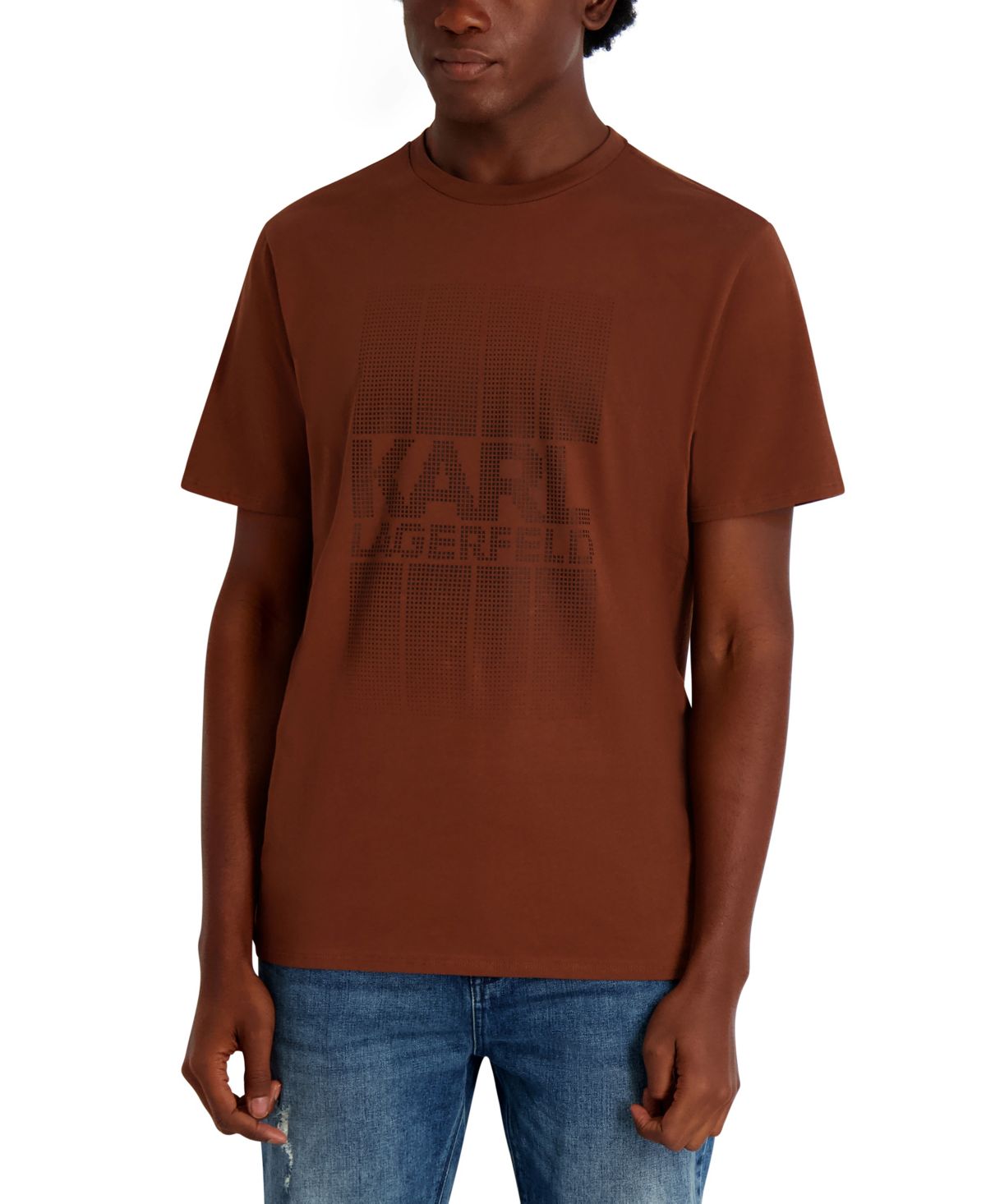 Мужская футболка с неровными графическими деталями