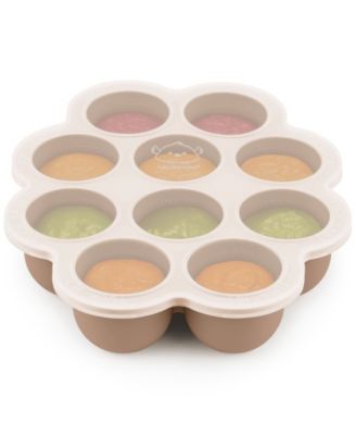Prep Silicone Baby Food Freezer Tray with Clip-on Lid, 2oz x 10 Silicone Freezer Molds, BPA-Free Baby Food Storage
