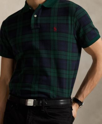 Men's Holiday Plaid Polo Shirt