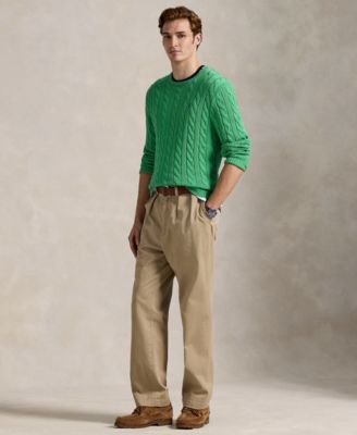 Men's Cable-Knit Cotton Sweater