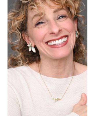 Flourish Mint Leaf Earrings