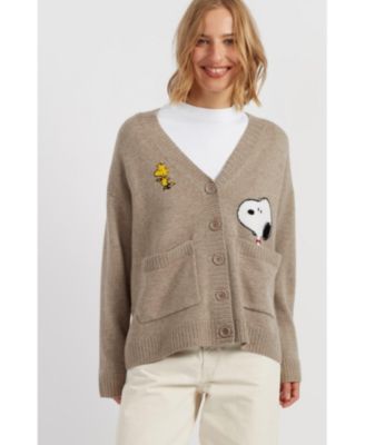 Women's Wool-Cashmere Peek Pocket Cardigan