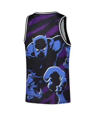 Big Boys and Girls Black Panther Big Print Mesh Fashion Jersey