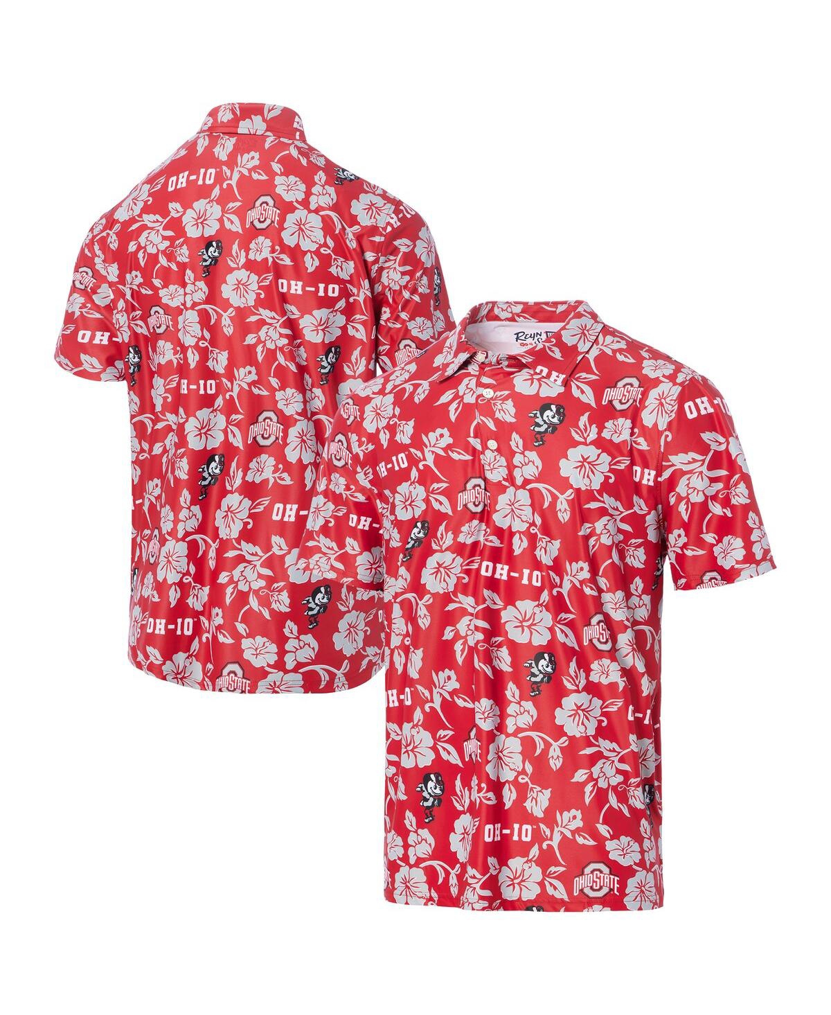 Reyn Spooner Men's Scarlet Ohio State Buckeyes Pua Performance Polo Shirt In Red