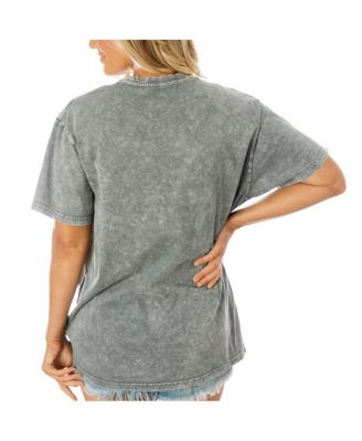 Women's Gray New York Giants Tackle Titan Boyfriend Washed T-Shirt