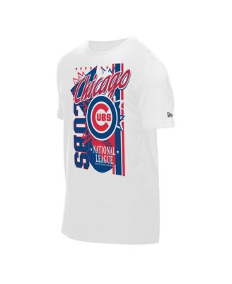 Men's White Chicago Cubs Big Graphic Domestic T-Shirt