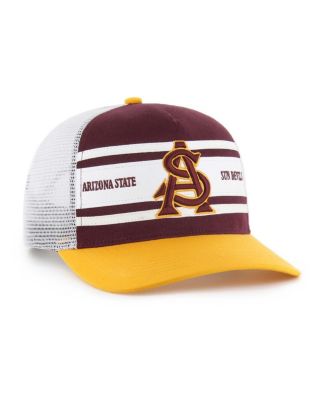 Big Boys and Girls Maroon/Gold Arizona State Sun Devils Super Stripe Hitch Adjustable Trucker Hat