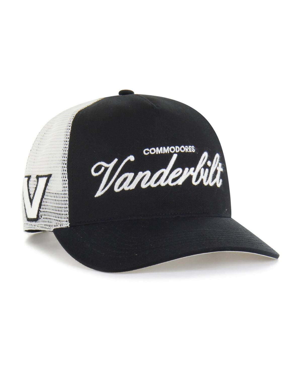 47 Brand Men's And Women's Black Vanderbilt Commodores Contemporary Basics Foundation Trucker Hitch Adjustabl In Black