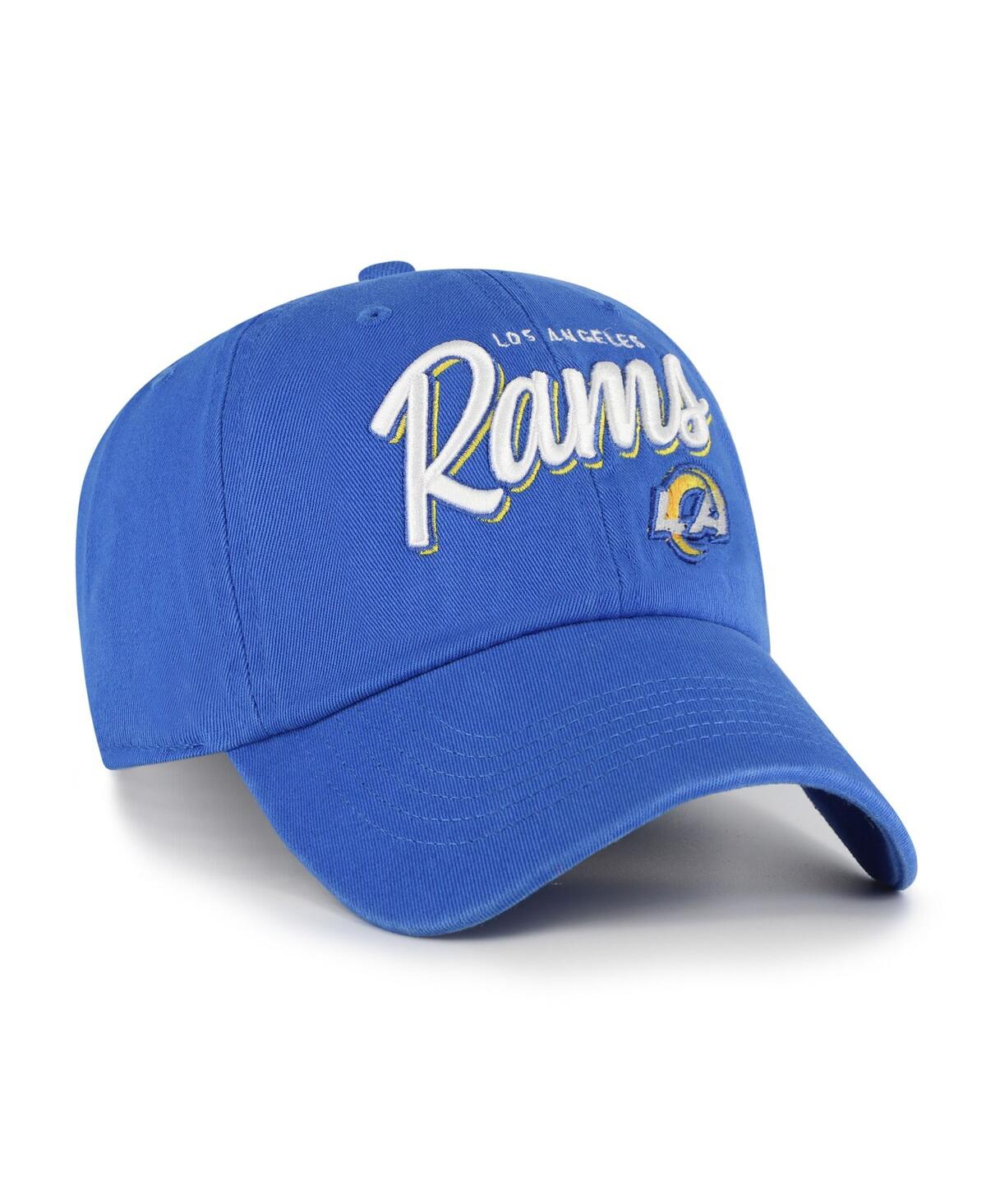 47 Brand Women's Royal Los Angeles Rams Ariana Clean Up Adjustable Hat In Blue