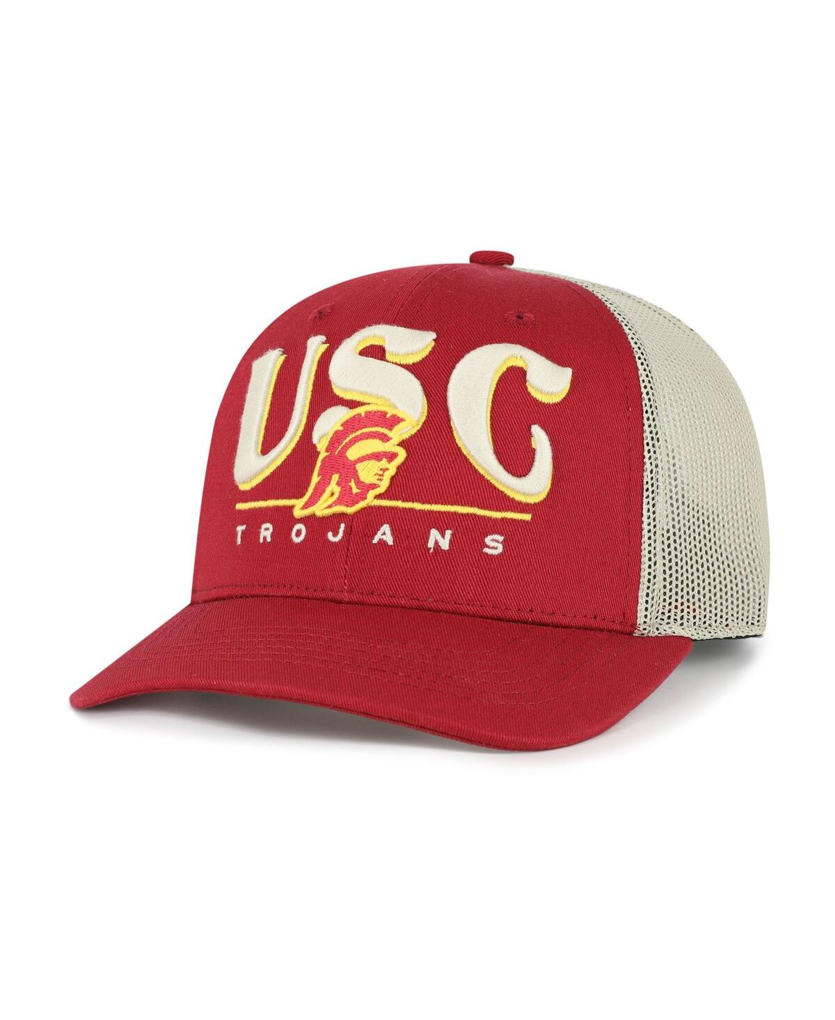 '47 Brand Men's Cardinal Usc Trojans Arid Adjustable Trucker Hat