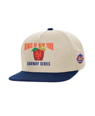 Mitchell & Ness - Cream New York Mets Subway Series Matchup Pro Pinch Snapback
