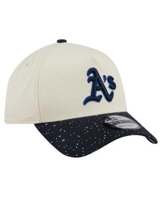 Men's Cream Athletics Speckle A-Frame 9FORTY Adjustable Hat