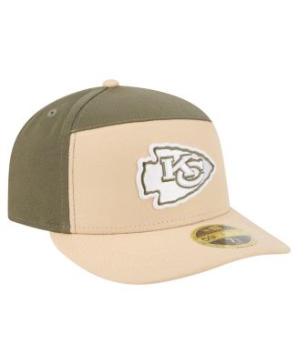 Men's&nbsp;Light Beige/Olive Kansas City Chiefs Two-Tone Color Pack Split Panel 59FIFTY Fitted Hat