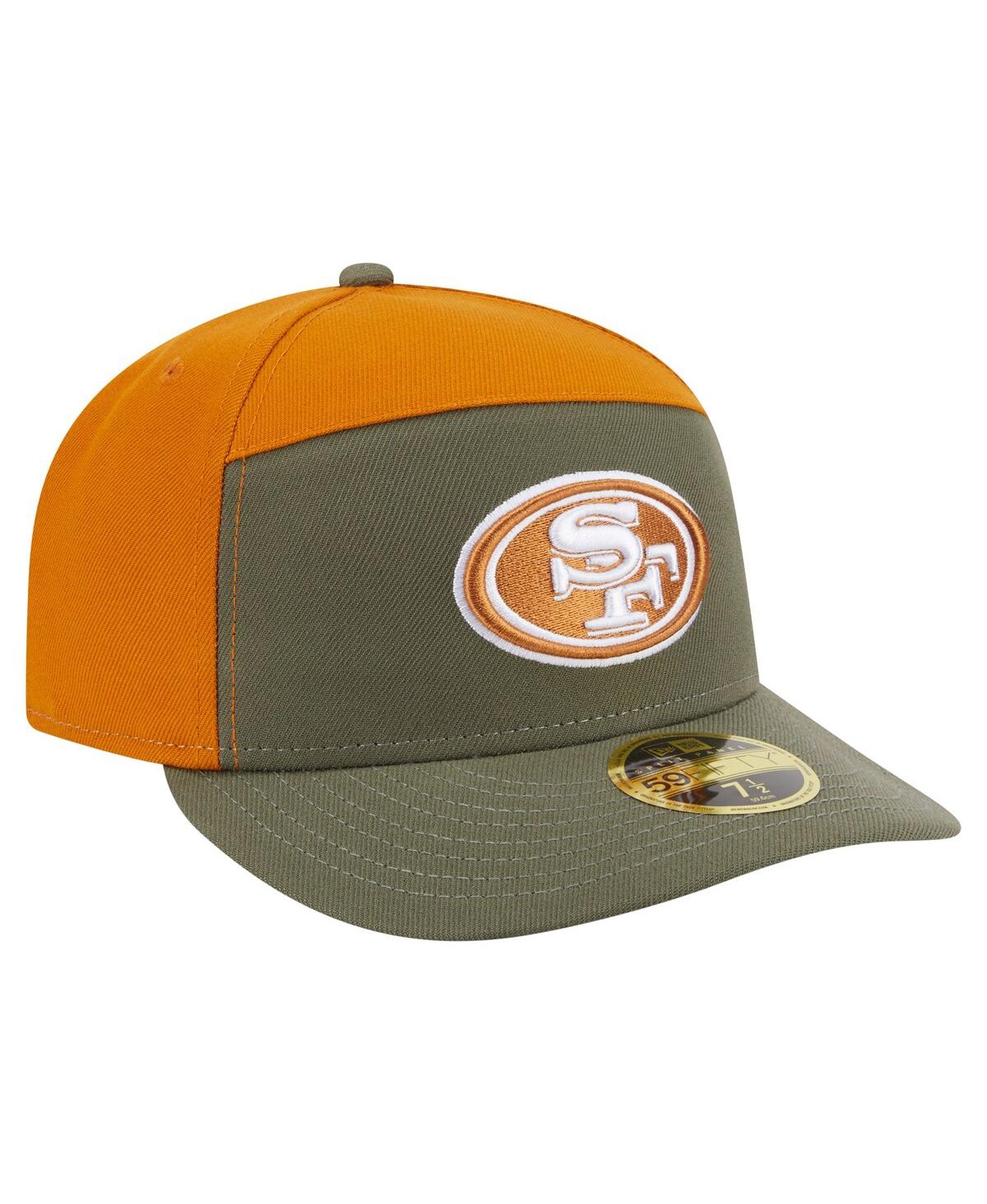 New Era Men'sâ Olive/brown San Francisco 49ers Two-tone Color Pack Split Panel 59fifty Fitted Hat In Green