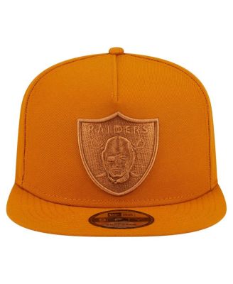 Men's&nbsp;Brown Las Vegas Raiders Color Pack A-Frame 9FIFTY Snapback Hat