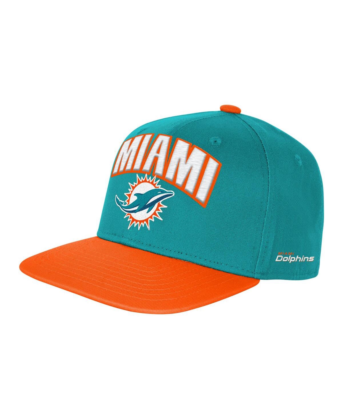 Outerstuff Kids' Preschool Aqua Miami Dolphins Essentials Adjustable Hat In Blue