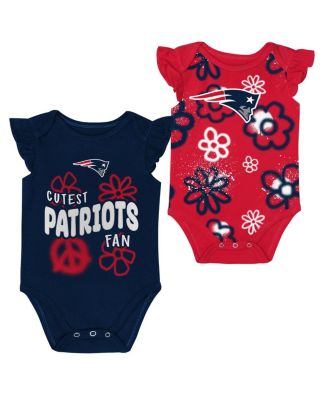 Outerstuff - Baby Boys and Girls New England Patriots The Sunshine 2-Piece Bodysuit Set