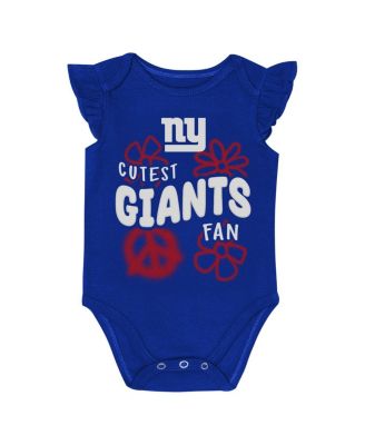 Baby Boys and Girls 2-Piece New York Giants The Sunshine Bodysuit Set