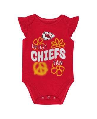 Baby Boys and Girls 2-Piece Kansas City Chiefs The Sunshine Bodysuit Set