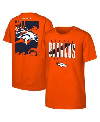 Outerstuff - Big Boys and Girls Orange Denver Broncos Posterize T-Shirt