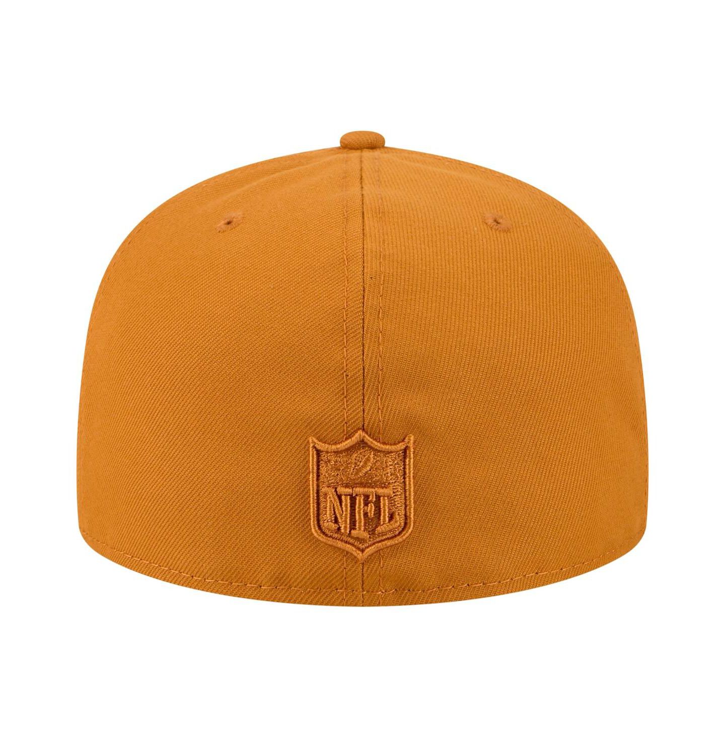 Мужские головные уборы New Era Brown New York Jets Color Pack A-Frame 59FIFTY Fitted Hat — фото 4