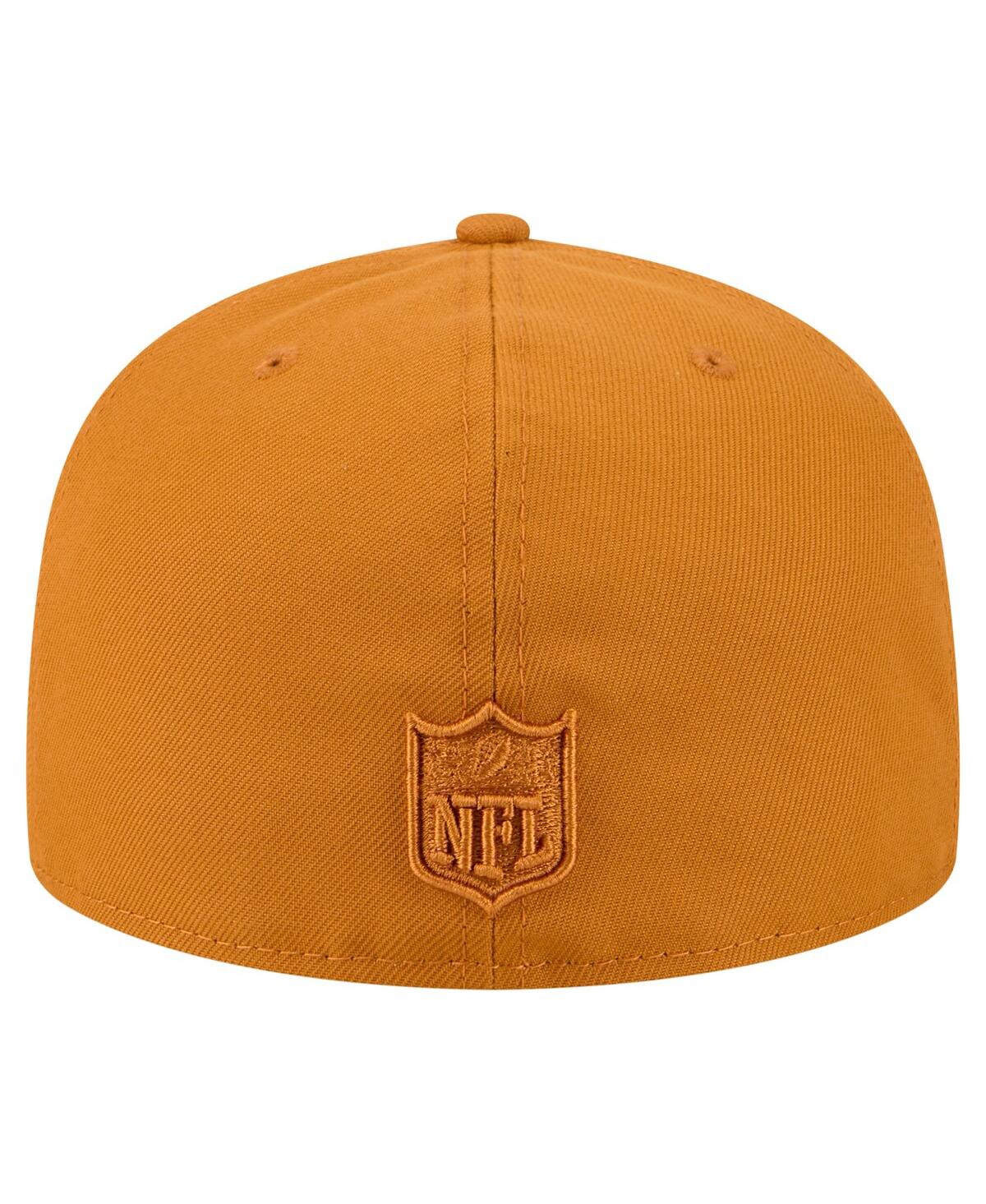 New Era Men'sâ Brown New York Jets Color Pack A-frame 59fifty Fitted Hat In Brown