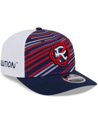 Men's Navy/White New England Revolution 2025 Third 9SEVENTY Stretch Snap Hat