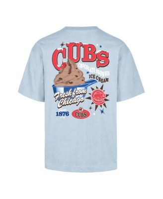 Men's Light Blue Chicago Cubs Ice Cream Parlor Foundation T-Shirt