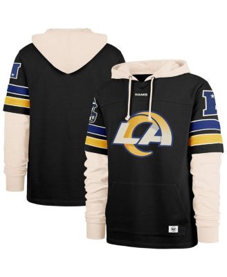 '47 Brand - Men's Black Los Angeles Rams Split Zone Cornerback Duo Hoodie