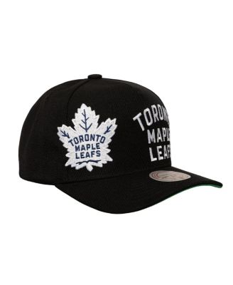 Men's Black Toronto Maple Leaf’s Busted Logo Wordmark Wrap-Around Pro Pinch Adjustable Hat