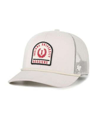 '47 Brand - Men's and Women's Cream Indiana Hoosiers Core Inline Gravestone Adjustable Trucker Hat