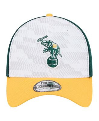 Men's Dark Green/Gold Athletics 2025 MLB Clubhouse 39THIRTY Flex Hat