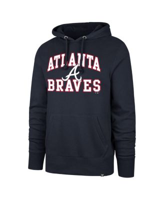 Men's&nbsp;Navy Atlanta Braves Big Tall Velocity Fleece Pullover Hoodie