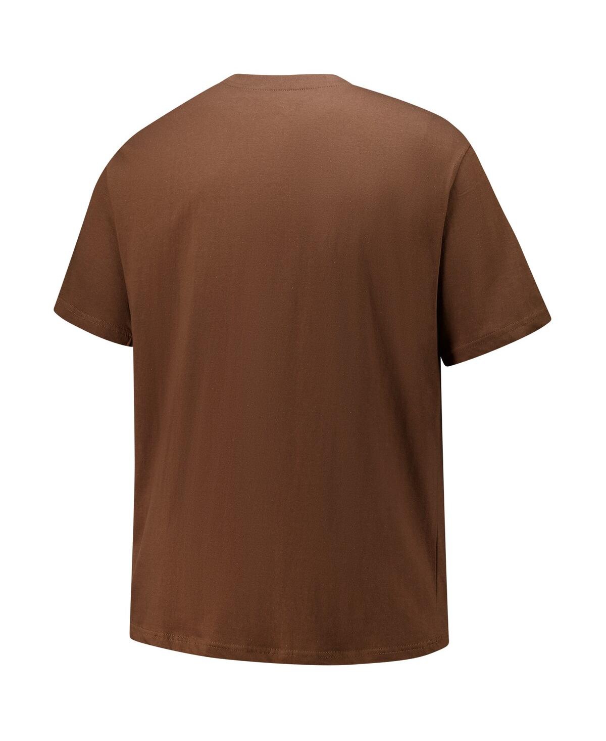 Fanatics Men's Brown Cleveland Browns Big Tall Coordinate T-shirt In Brown