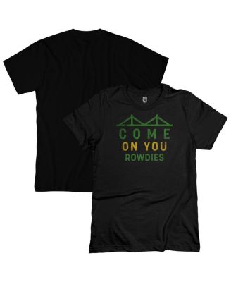 1863FC - Men's Black Tampa Bay Rowdies Tapered Text T-Shirt