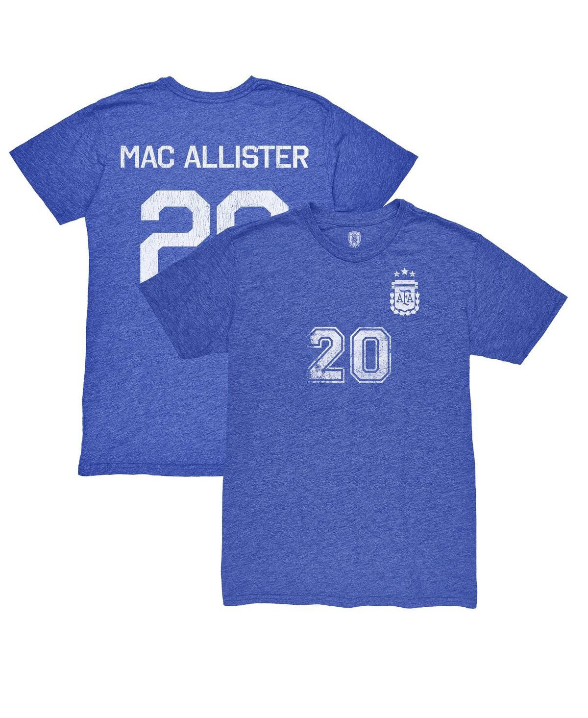 1863fc Men's Alexis Mac Allister Blue Argentina National Team Retro Name Number Tri-blend T-shirt In Blue