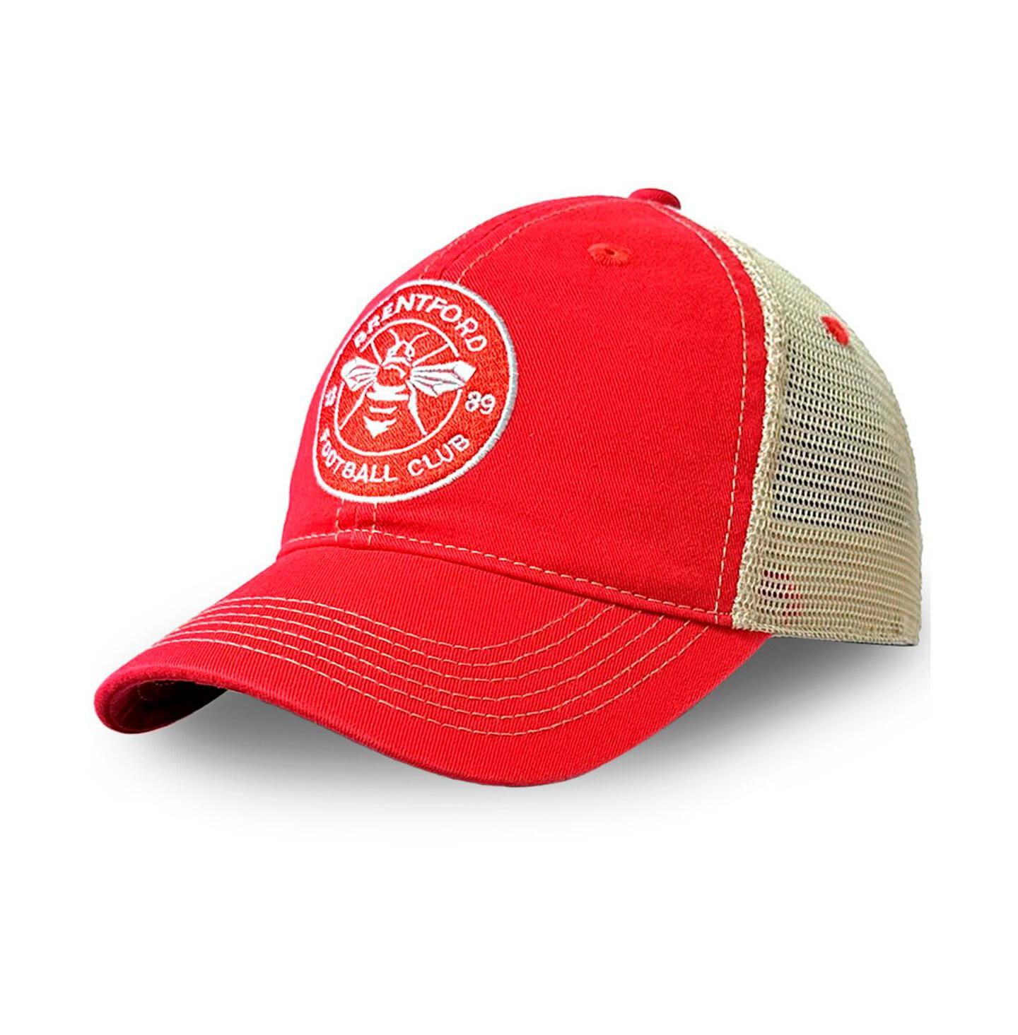 Мужская кепка 1863FC Red Brentford FC Trucker Adjustable Hat — фото 1
