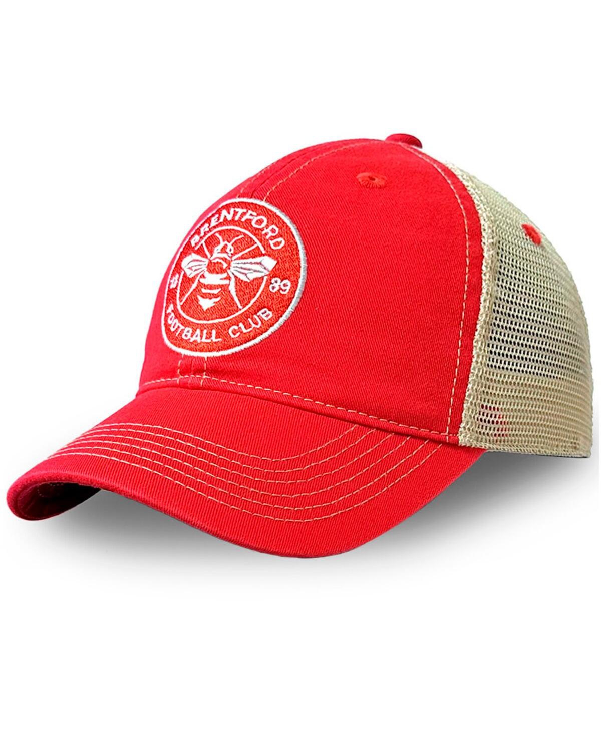 1863fc Men's Red Brentford Fc Trucker Adjustable Hat In Red