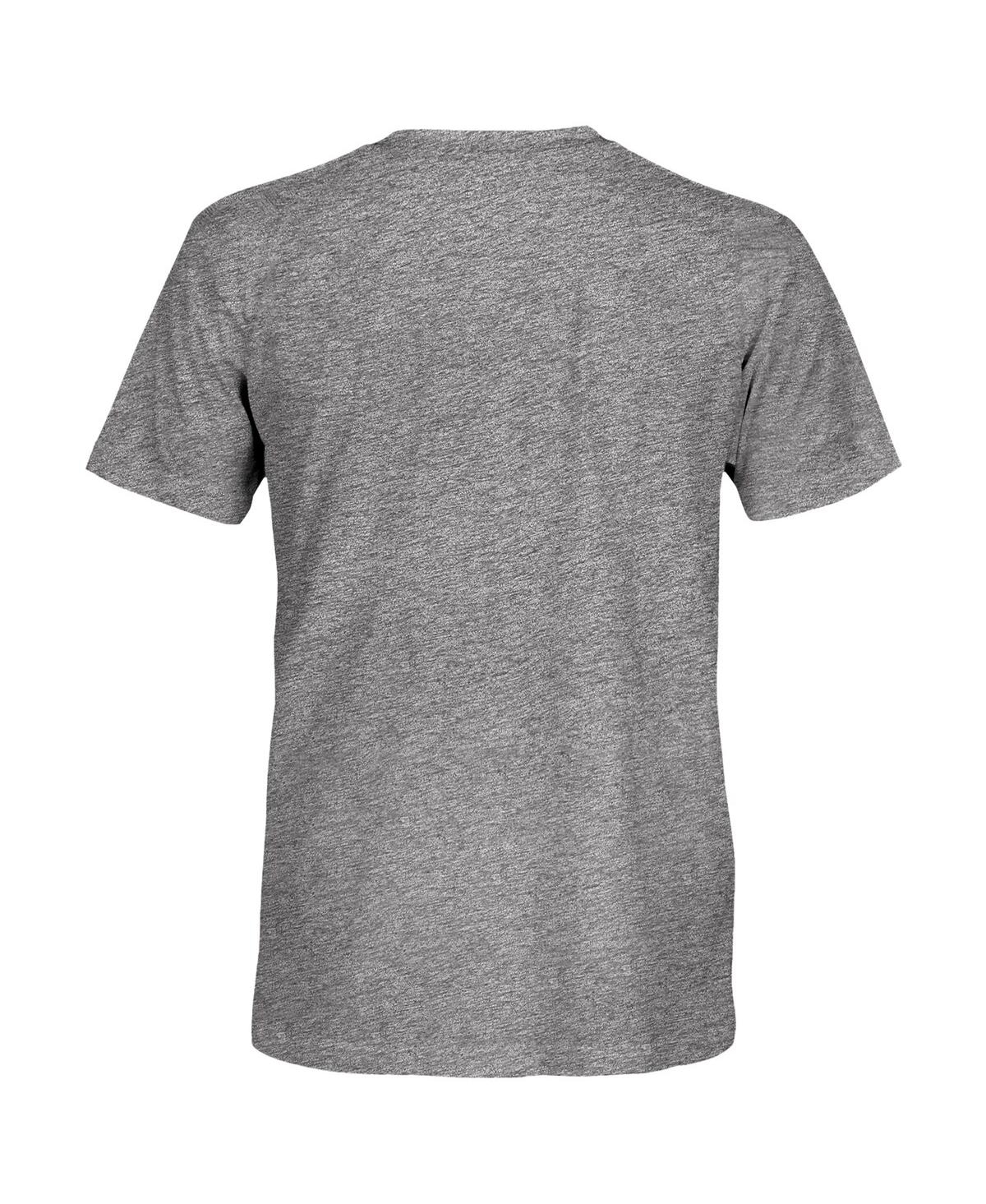 1863fc Men's Heather Gray Manchester City Tri-blend Color Crest T-shirt In Gray
