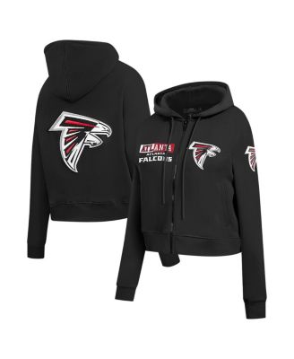 Pro Standard - Women's Black Atlanta Falcons Split Logo Full-Zip Hoodie