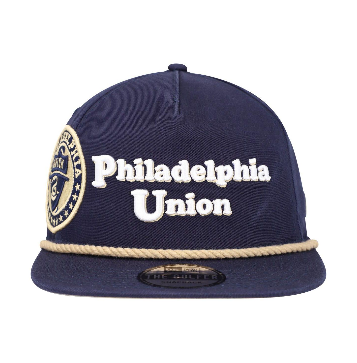 Мужская кепка New Era Navy Philadelphia Union Heritage The Golfer Snapback Hat — фото 5