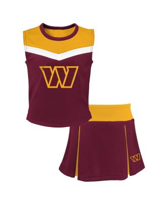 Outerstuff - Big Girls 2-Piece Burgundy Washington Commanders Spirit Cheerleader Set