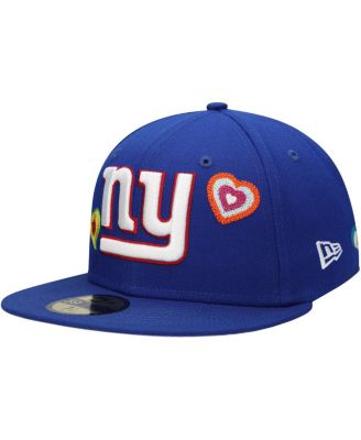 Men's&nbsp;Royal New York Giants Chain Stitch Heart 59FIFTY Fitted Hat